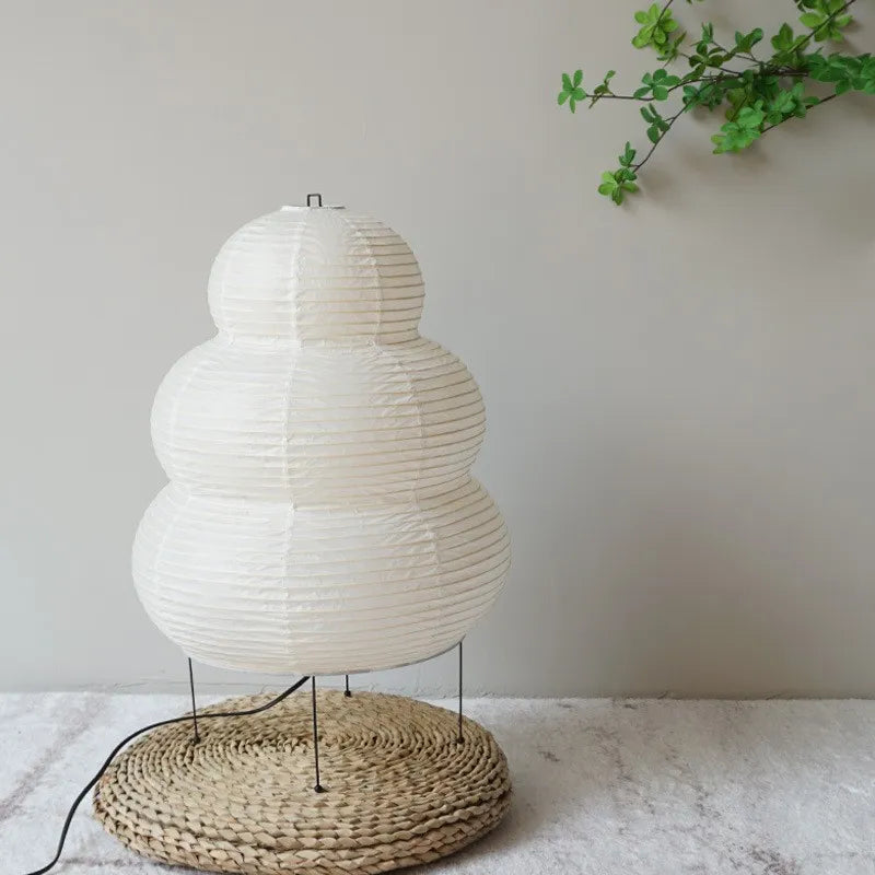 Maliben Japanese Wabi-Sabi tripod floor lamp bedroom nightstand living room dining...