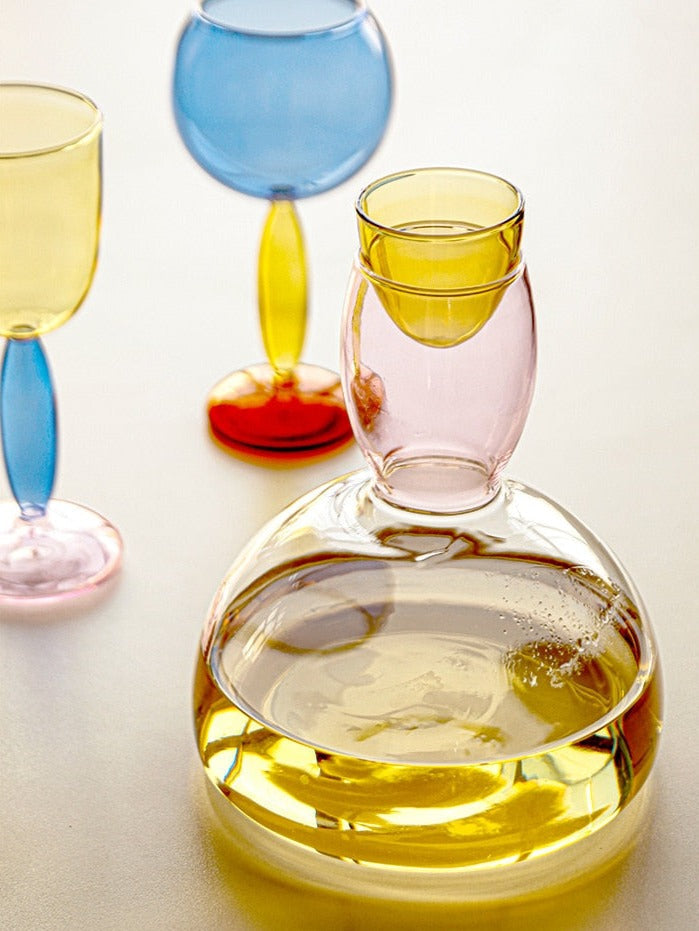 Maliben | Borosilicate 3-Color Glassware - Wine Glass