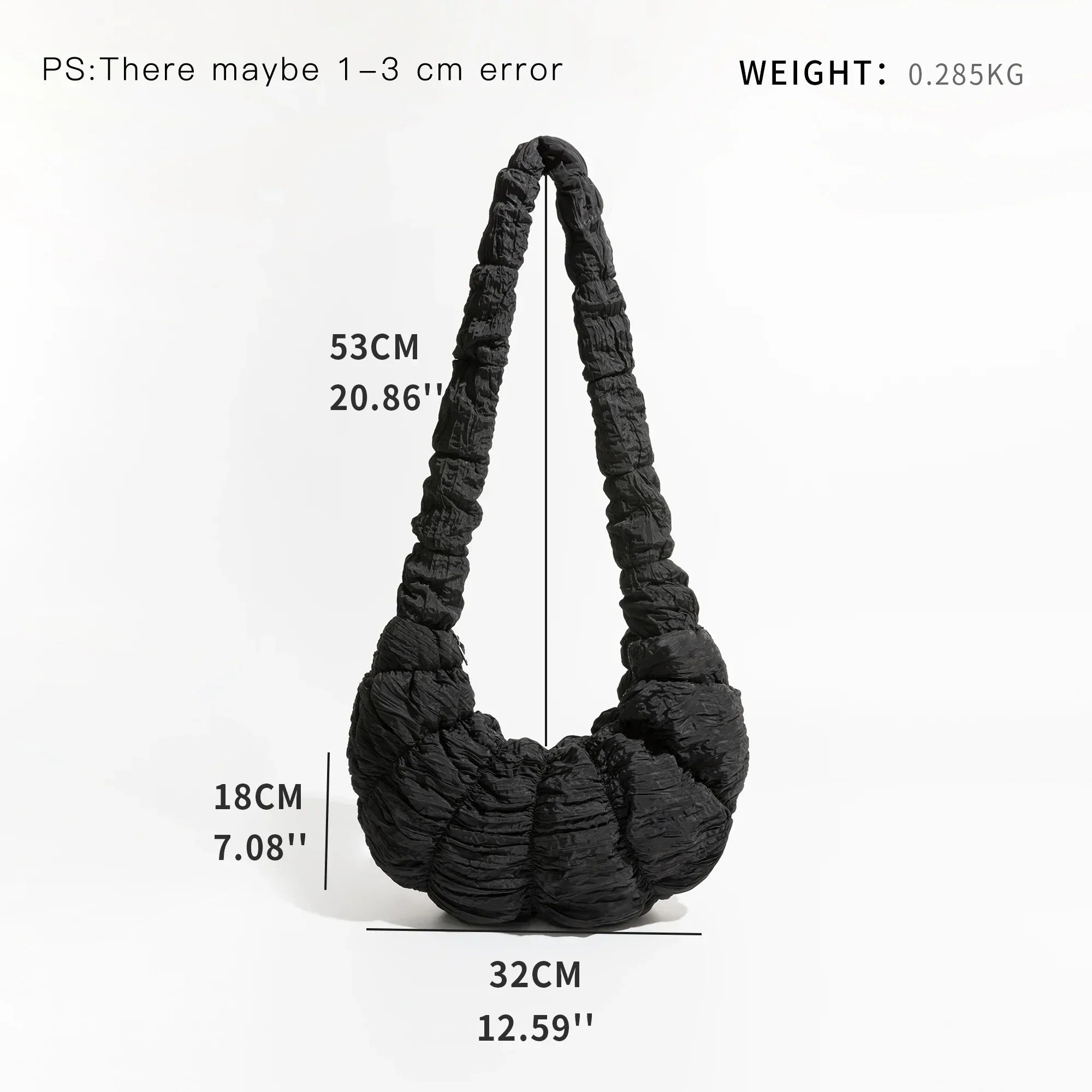 Maliben Puff Croissant Shoulder Bag