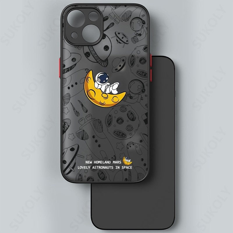 Maliben | Space Road Relax Astronaut Iphone Case