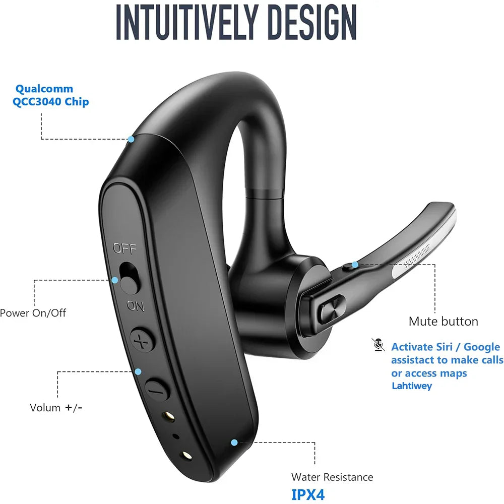 Maliben | Noise-Cancelling Bluetooth Headset With Dual Microphones – Orivo