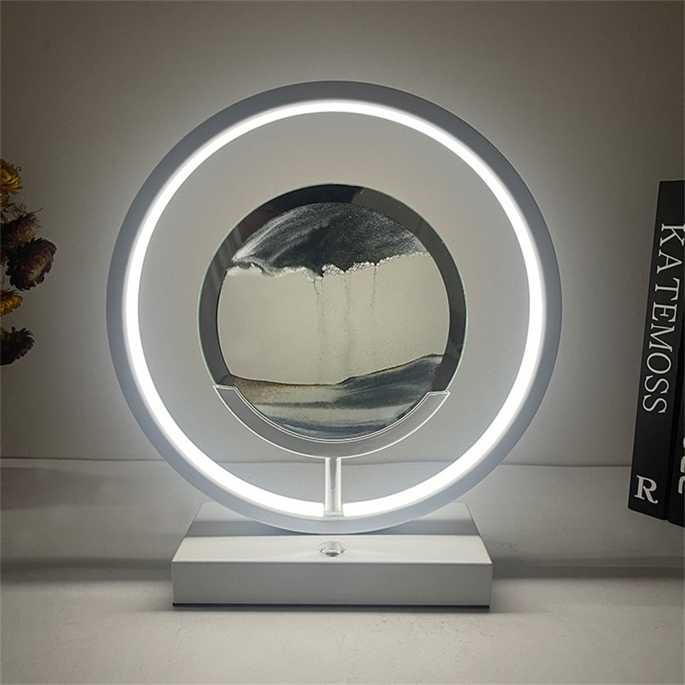 Maliben | 3d Led Flowing Sand Art Table Lamp