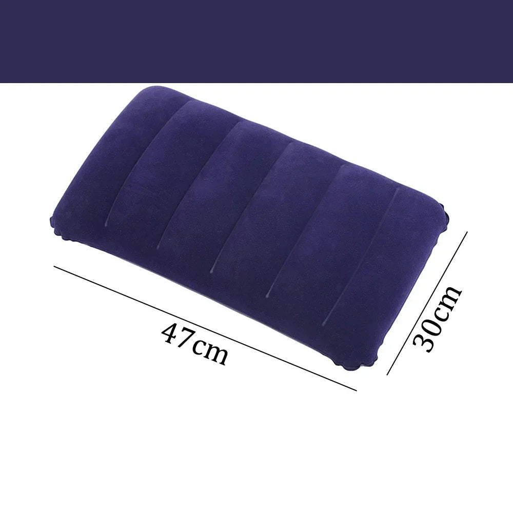Maliben | Inflatable Travel Pillow 47x30 Cm | Foldable & Lightweight | Airnest Outdoor Air Cushion For Camping & Air Travel