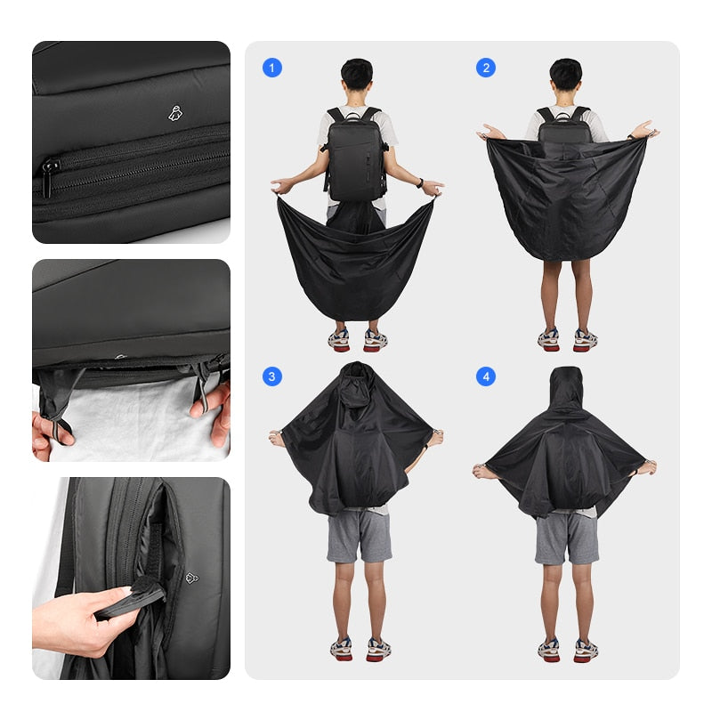 Maliben | Multilayer Hiking Protector Raincoat Backpack