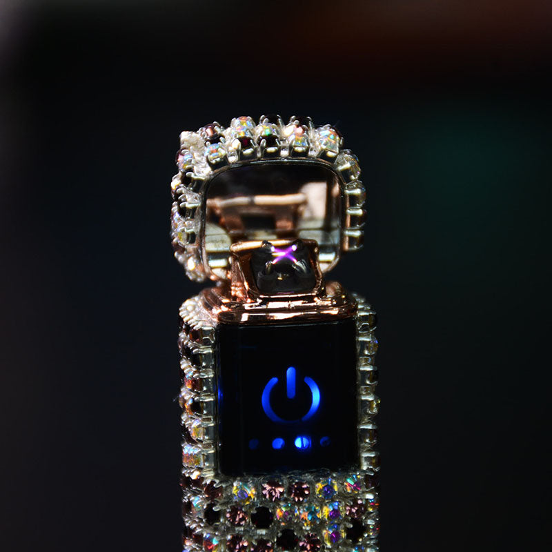 Maliben | Sparkle Stone Rhinestone Rechargeable Portable Lighter