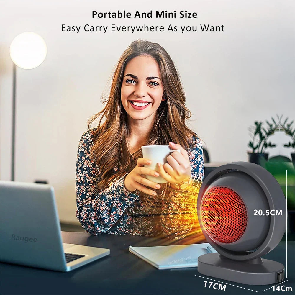 Maliben | Hotair Mini Ptc Heater | 380w | Overheat Protection & Constant Temperature | Portable With Eu Plug