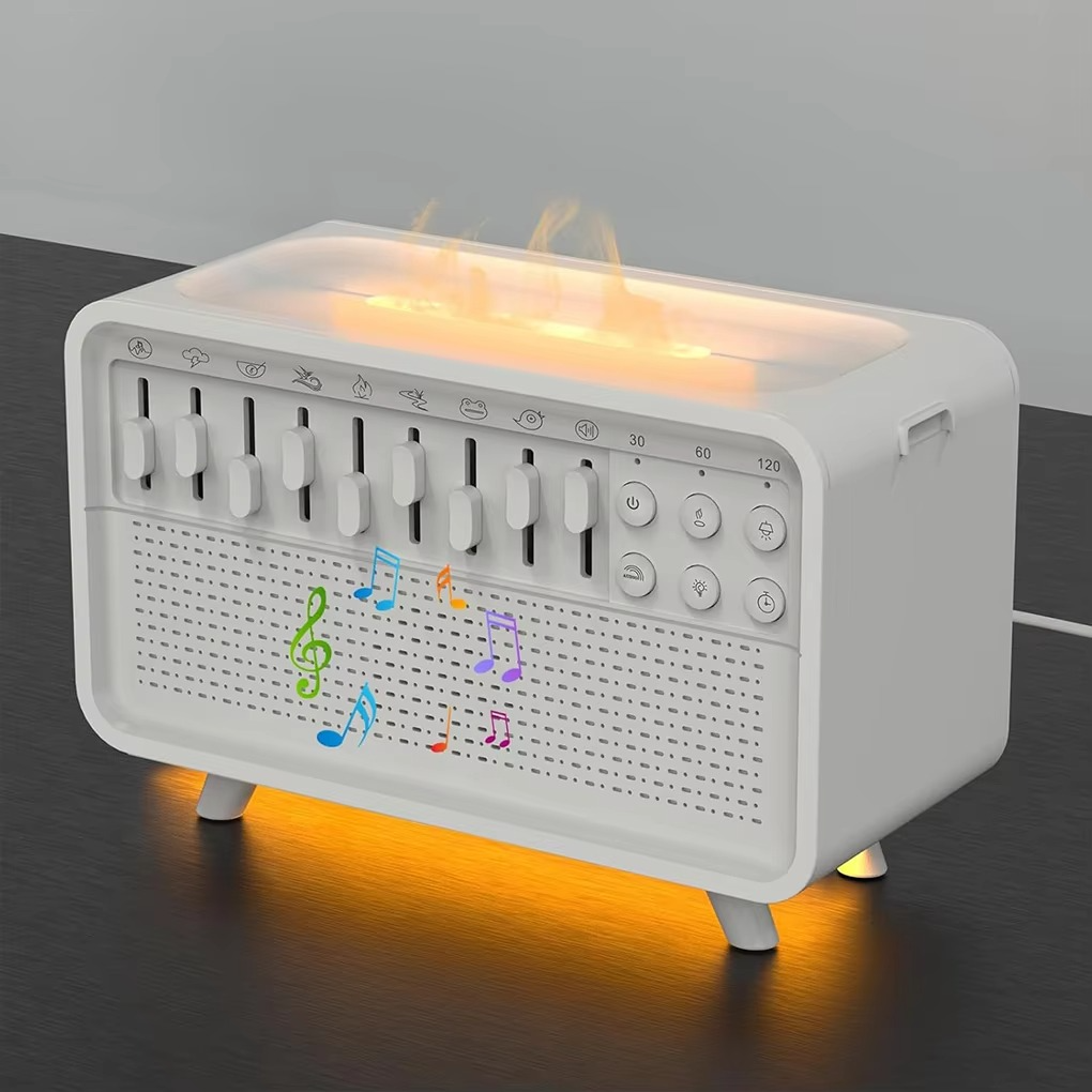 Maliben | 3-In-1 Bluetooth Speaker With White Noise, Night Light, And Humidifier