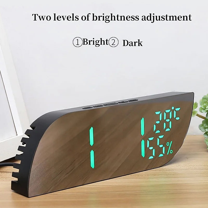 Maliben | LED Digital Alarm Clock with Dual Display & Unlimited Snooze