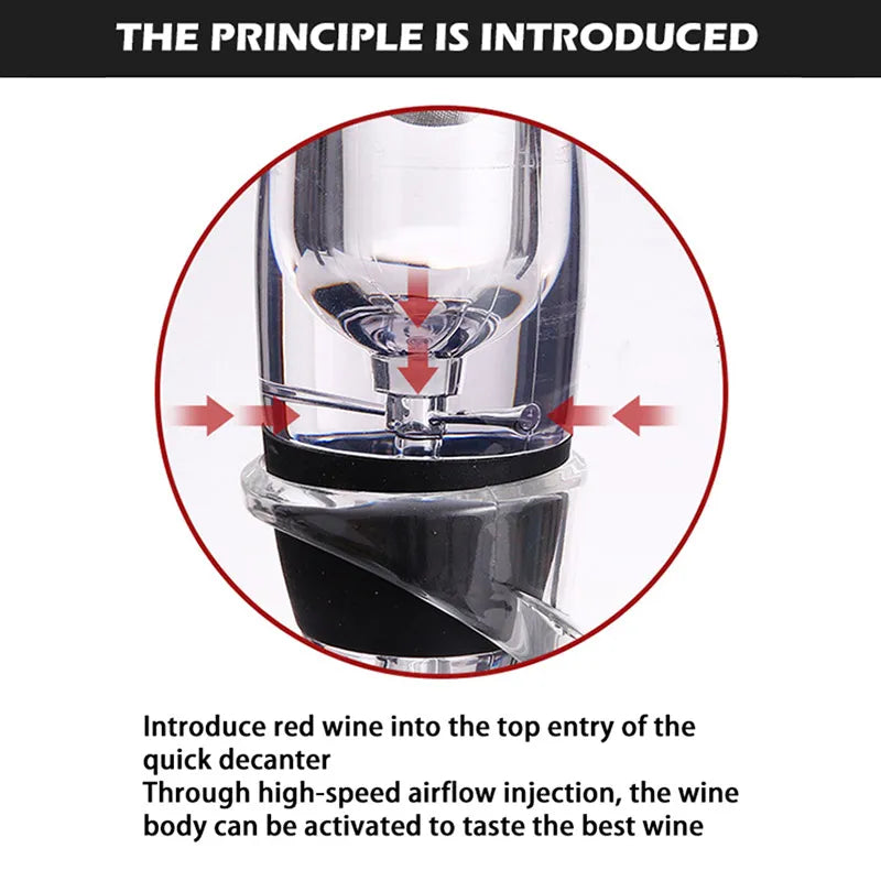 Maliben | Wine aerator, decanter, pourer, set with filters, air purifier, stand diffuser, air aerator, sieve, aerator, wine for the dining room bar