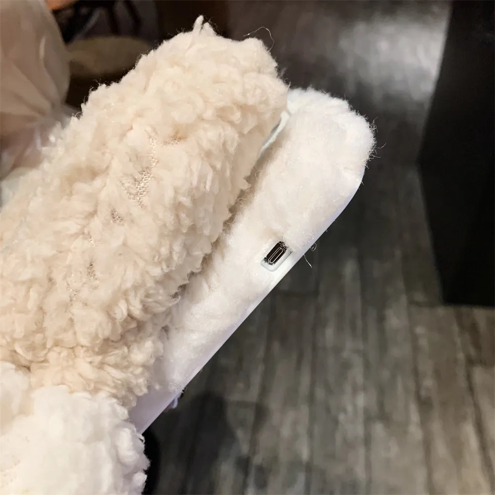 Maliben | Fluffy Fur Iphone Case Glove