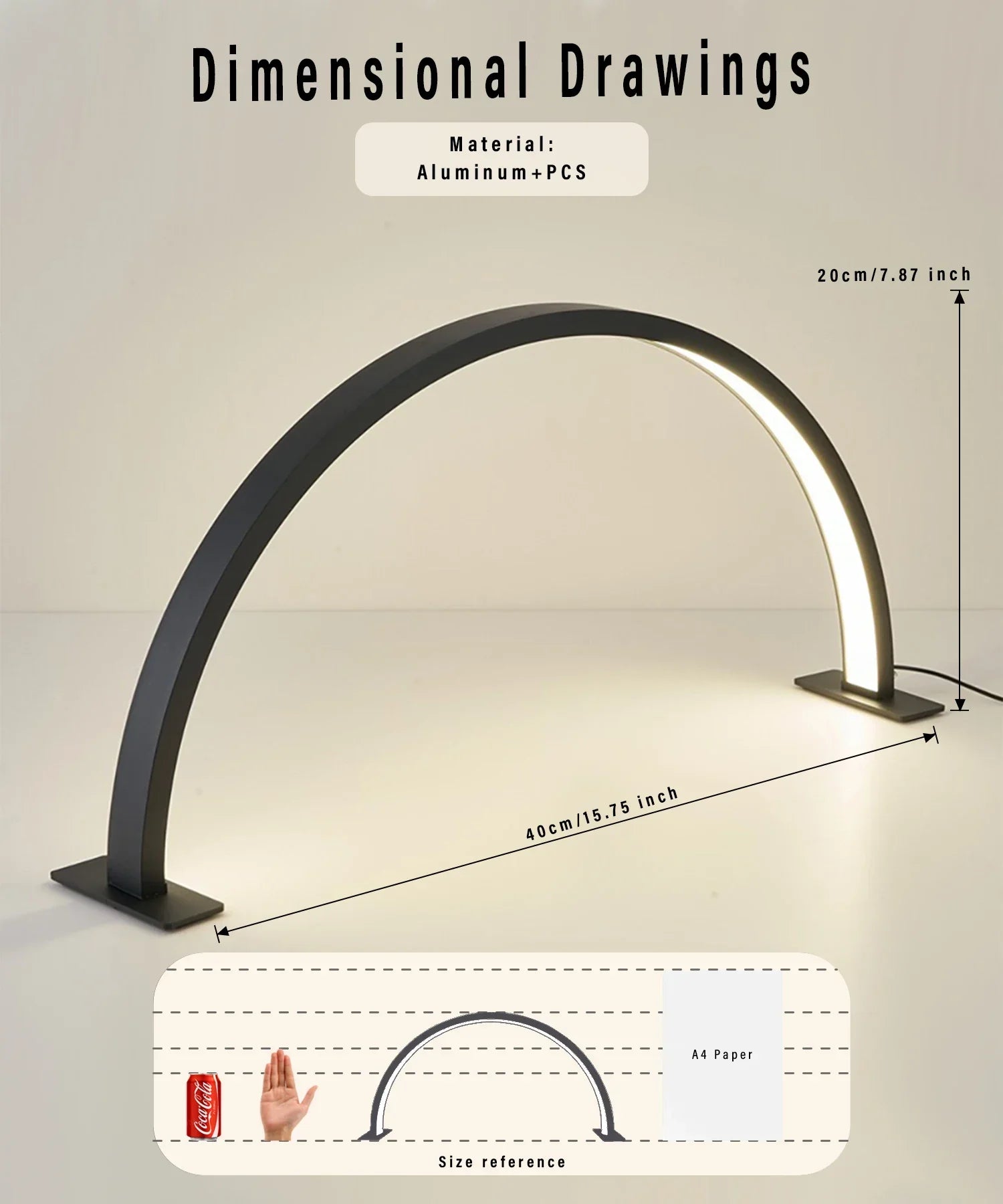 Maliben | Lunail Led Nail Lamp | Half-Moon Design | Usb | For Nail Studio & Home