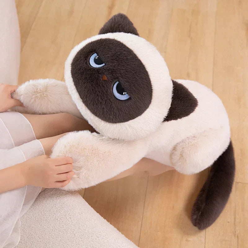 Maliben | Momo The Long Kawaii Siamese Cat Plush