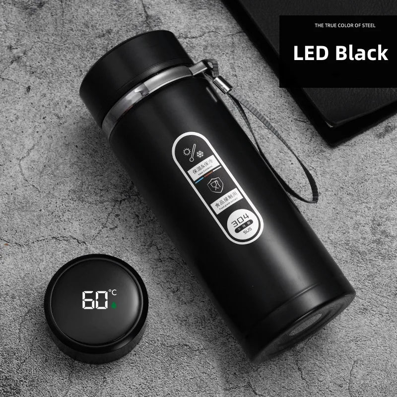 Maliben | 800ml-1L Stainless Steel Thermos – Portable Vacuum Flask with LED Temperature Display