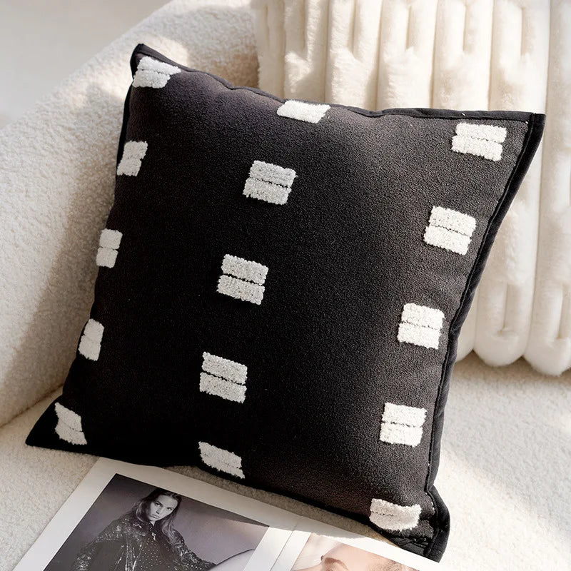 Maliben | Luxury Embroidered Decorative Cushion With Horse Print For Sofa And Living Room