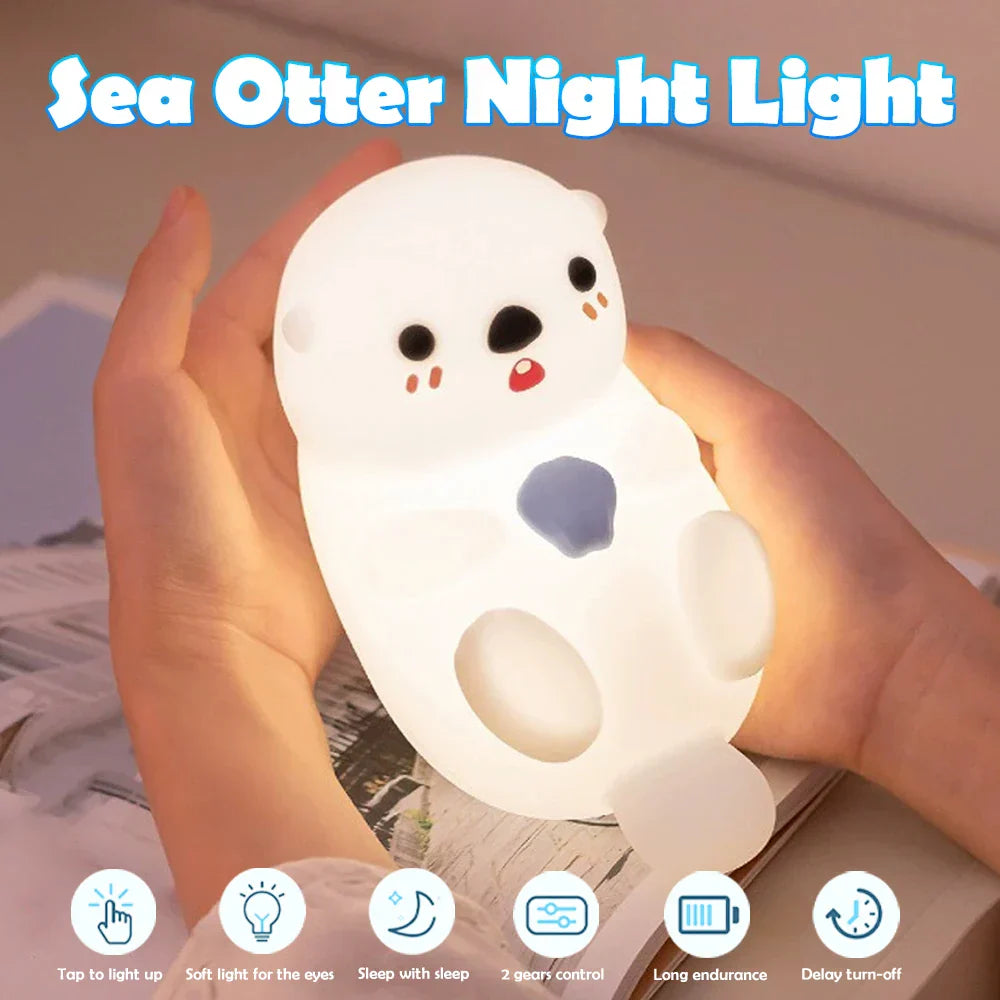Maliben | Lumisoft Led Night Light | Soft Silicone | Extra Long Battery Life | Usb Rechargeable