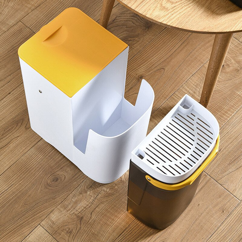 Maliben | 2in1 Dry & Wet Storage Easy Trash Can