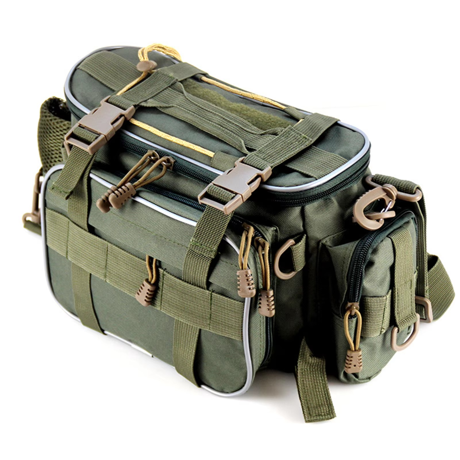Maliben | Multi-Pocket Fishing Tackle Bag And Gear Organizer Waist Pack Messenger Handbag
