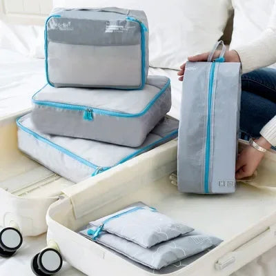 Maliben | Packavio Travel Organizer Set 7-Piece | Suitcase Bags For Clothes & Shoes | Space-Saving & Water-Repellent