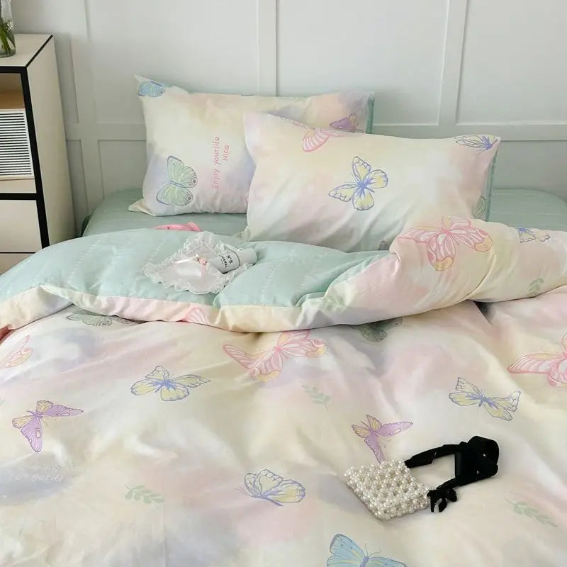 Maliben | Soft Flowers Bedding Set