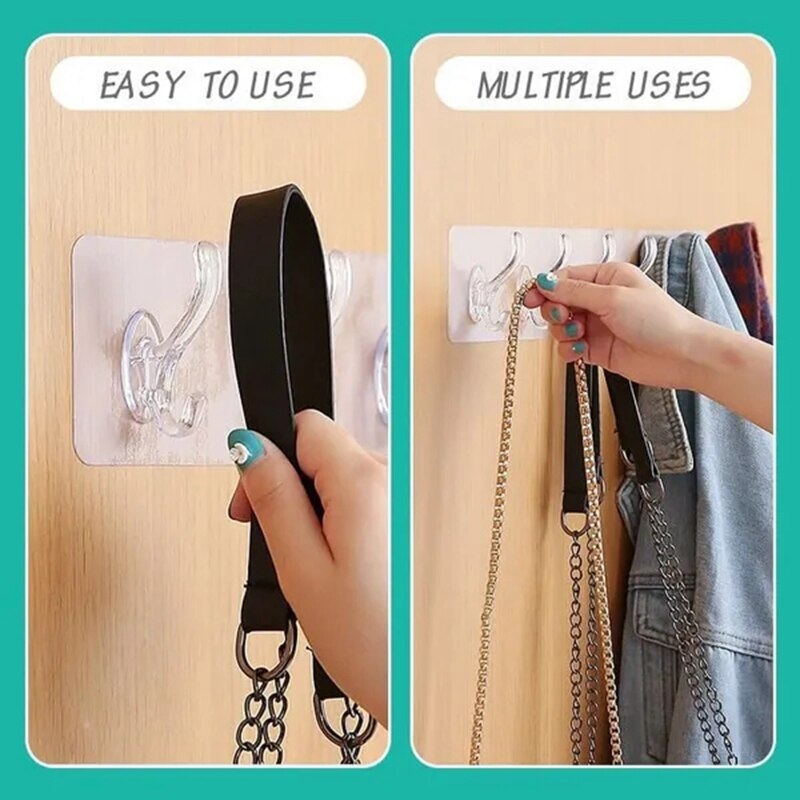 Maliben | Transparent Invisible Adhesive Simple Wall Hangers