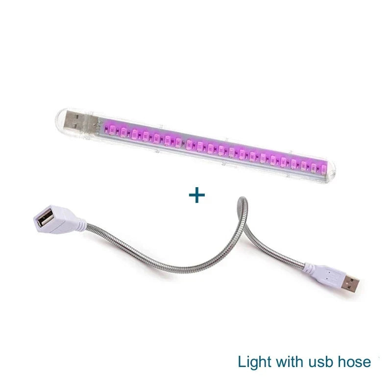 Maliben | Led Plant Light Grownova Flexlight | Usb Plant Light 5v | Full Spectrum With Flexible Arm | For Indoor Greenhouse & Hydroponics