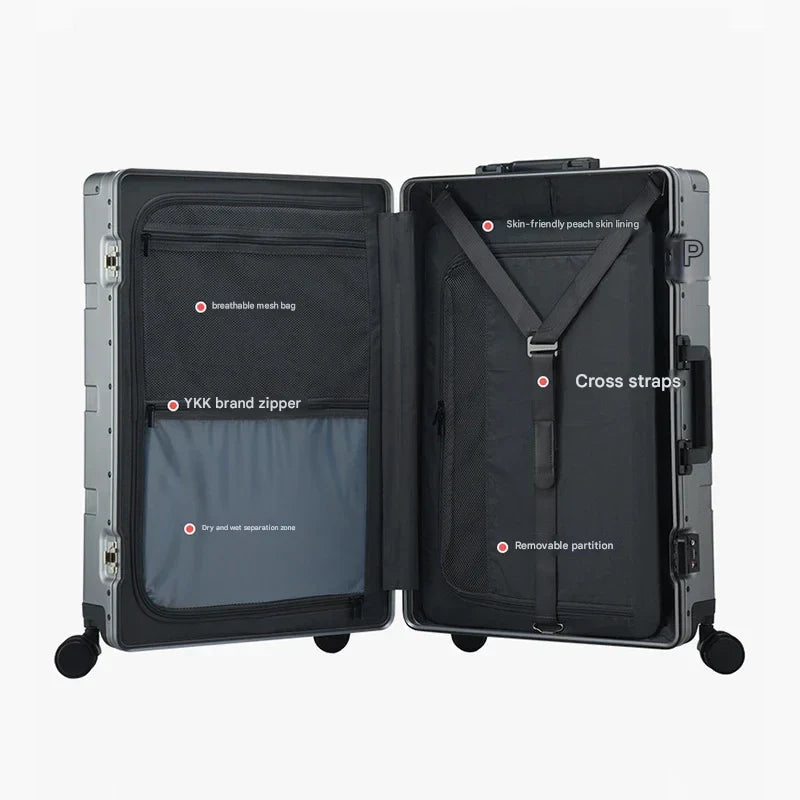 Maliben | Aluminum Hardshell Suitcase – Pristina