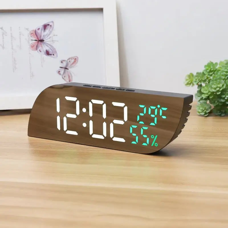 Maliben | LED Digital Alarm Clock with Dual Display & Unlimited Snooze