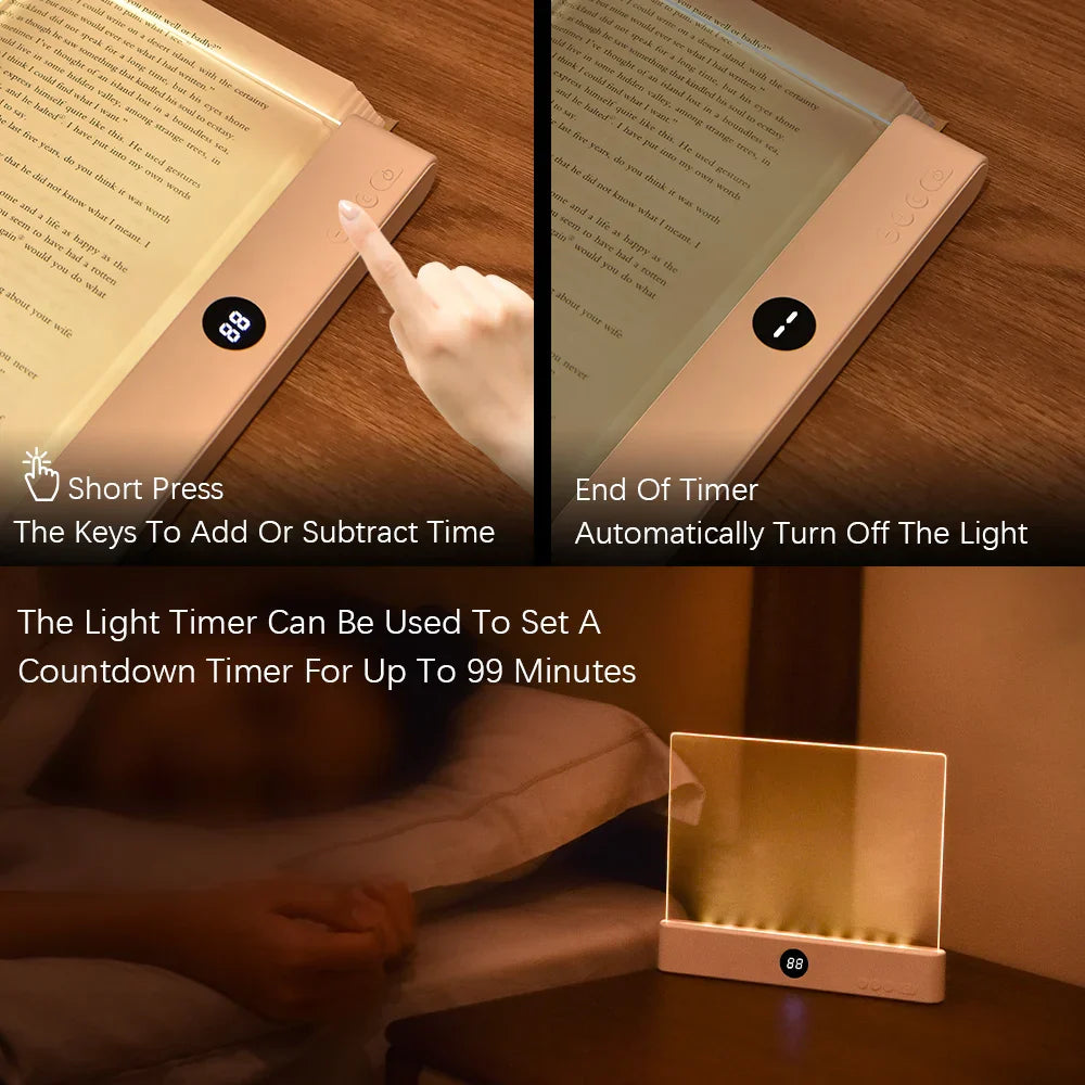 Maliben | Lexora Booklight Led Reading Lamp Bookmark | Portable & Ultra-Thin | Night & Travel Light | Usb 5v | Abs