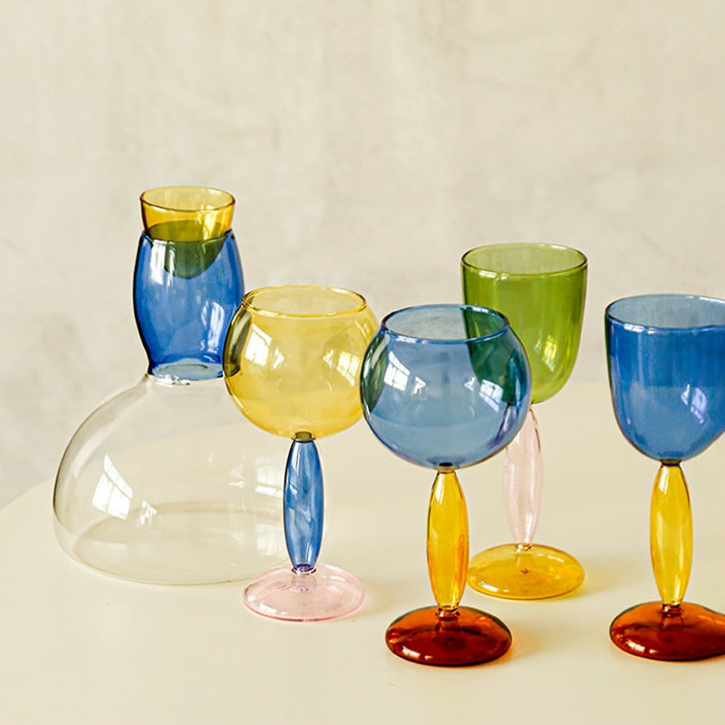 Maliben | Borosilicate 3-Color Glassware - Wine Glass