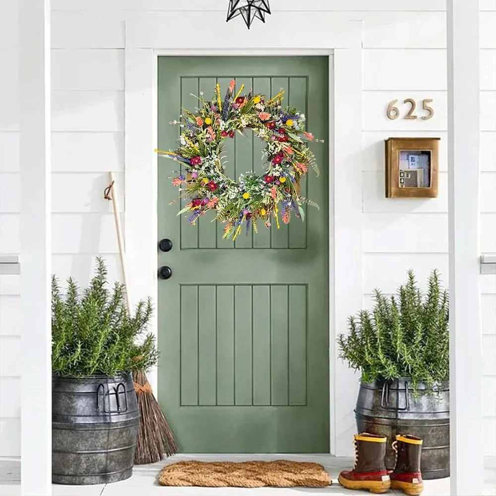 Maliben | HAndmade Floral Door Wreath For Indoor and Outdoor