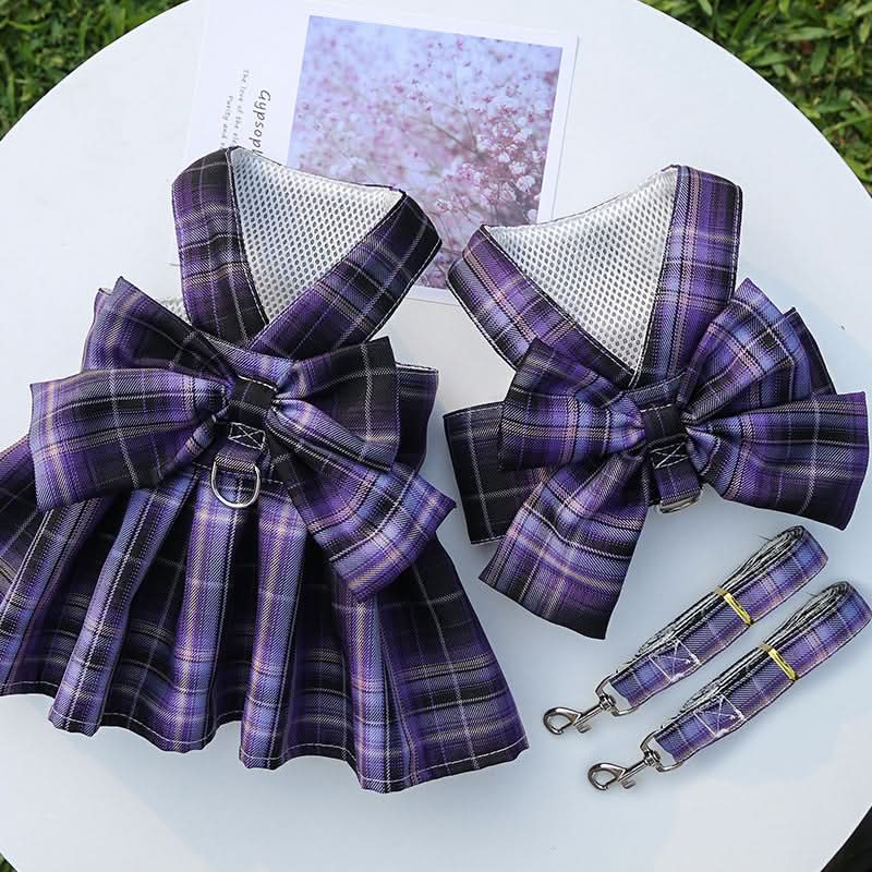 Maliben | Adjustable Dog Harness with Elegant Bow for Stylish Walks