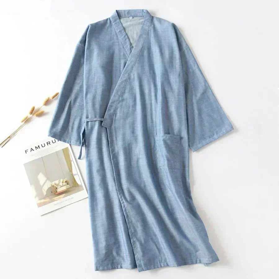 Maliben SleepRobe – Cotton Nightgown for Men 2024