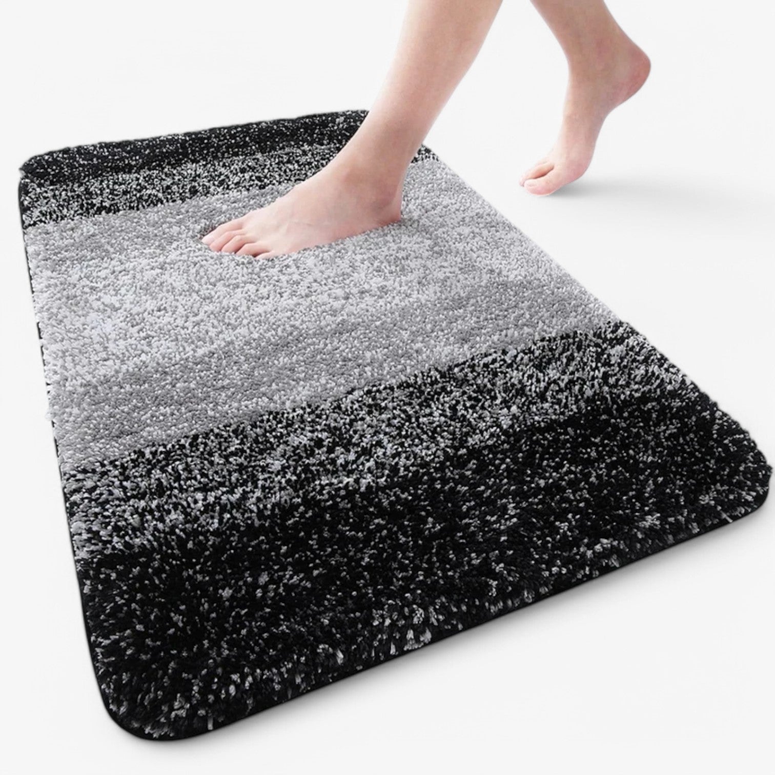 Maliben | Super Absorbent Anti-Slip Bath Mat – Quick Drying Bathroom Rug For Dry Feet