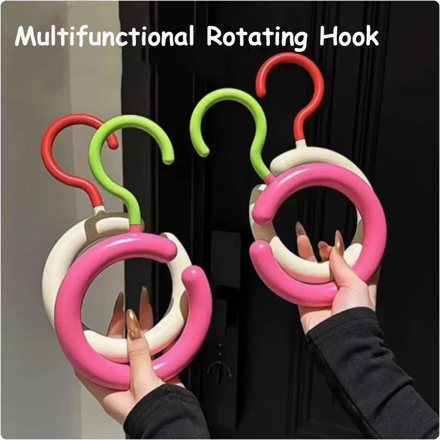 Maliben | 2pcs Rotating Multi-Hook Closet Organizer Hanger