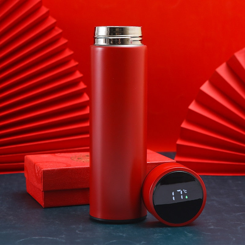Maliben Smart Thermos Coffee Mug — LED Temperature Display, 510 ml