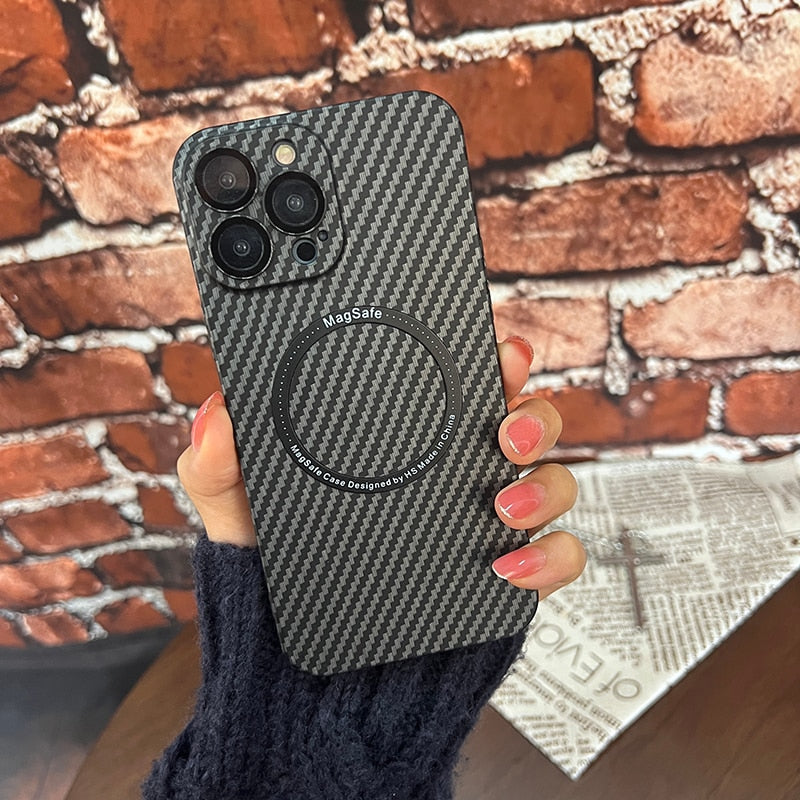 Maliben | Carbon Fiber Magsafe Magnetic Iphone Case
