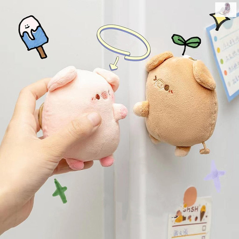 Maliben | Love Birds Cute Plush Magnetic Keychain