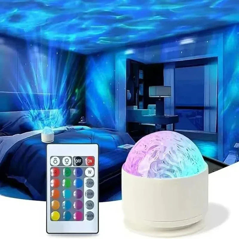 Maliben | Aurora Projector Lumosky | 16 Colors Northern Lights | Usb & Remote Control | Relaxing Night Light