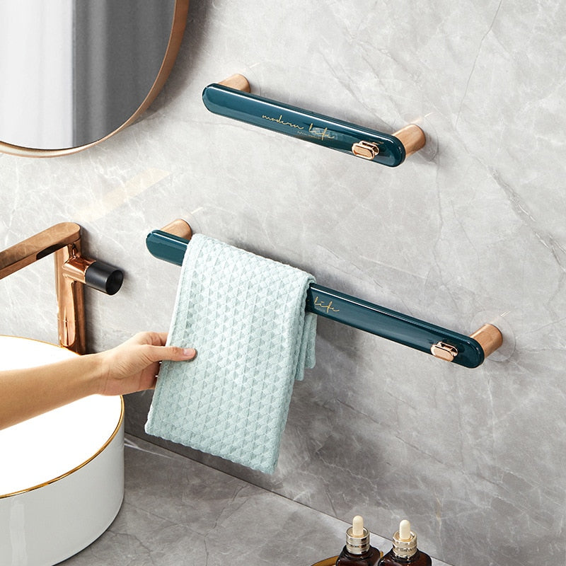 Maliben | Towel Bar Space Saving Bathroom Holder