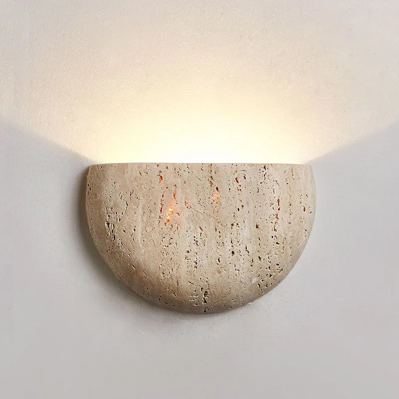 Maliben | Wabi-Sabi Stone Retro Wall Lamp Living Room Hallway Bedroom