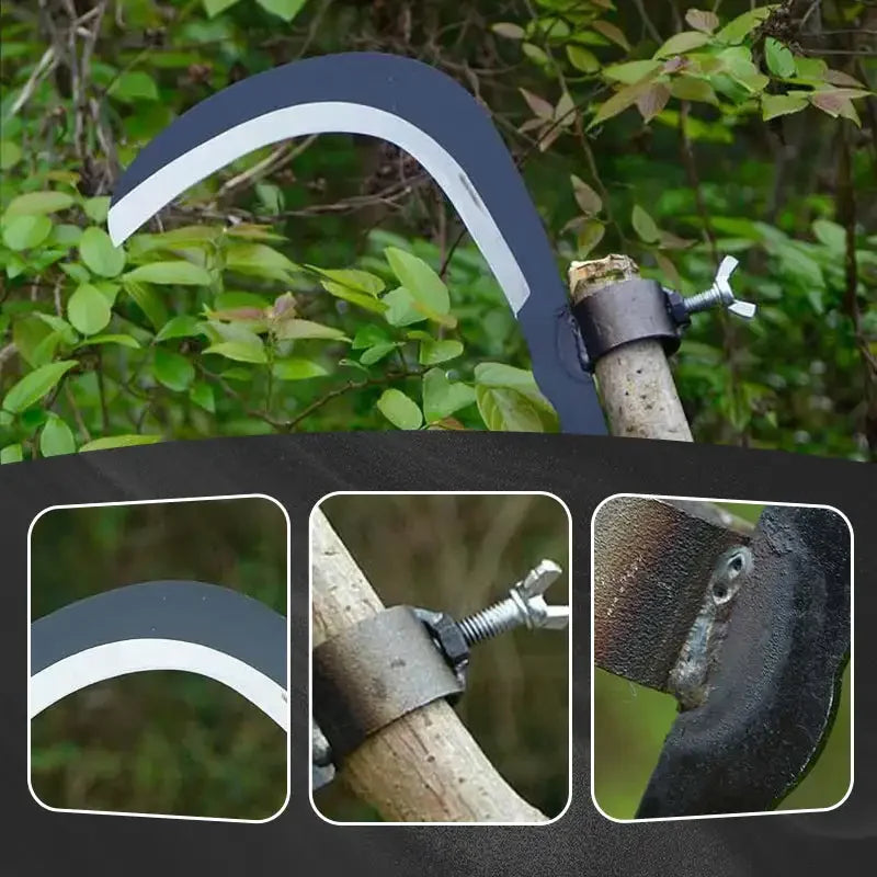 Maliben | Strong Steel Grass Cutting Sharp Multi-Purpose Sickle Head
