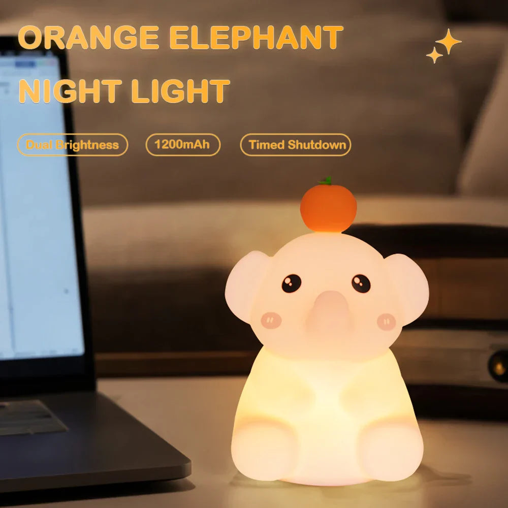 Maliben | Lumidum Led Night Light | Soft Silicone | 3 Brightness Levels | Portable & Rechargeable | 17.7 × 9.1 Cm
