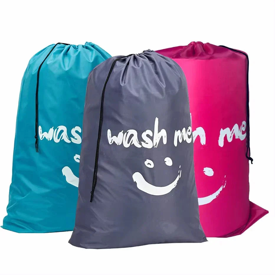 Maliben | Washibag Laundry Bag | "Wash Me" Design | Large & Tear-Resistant | For Travel, Students & Home