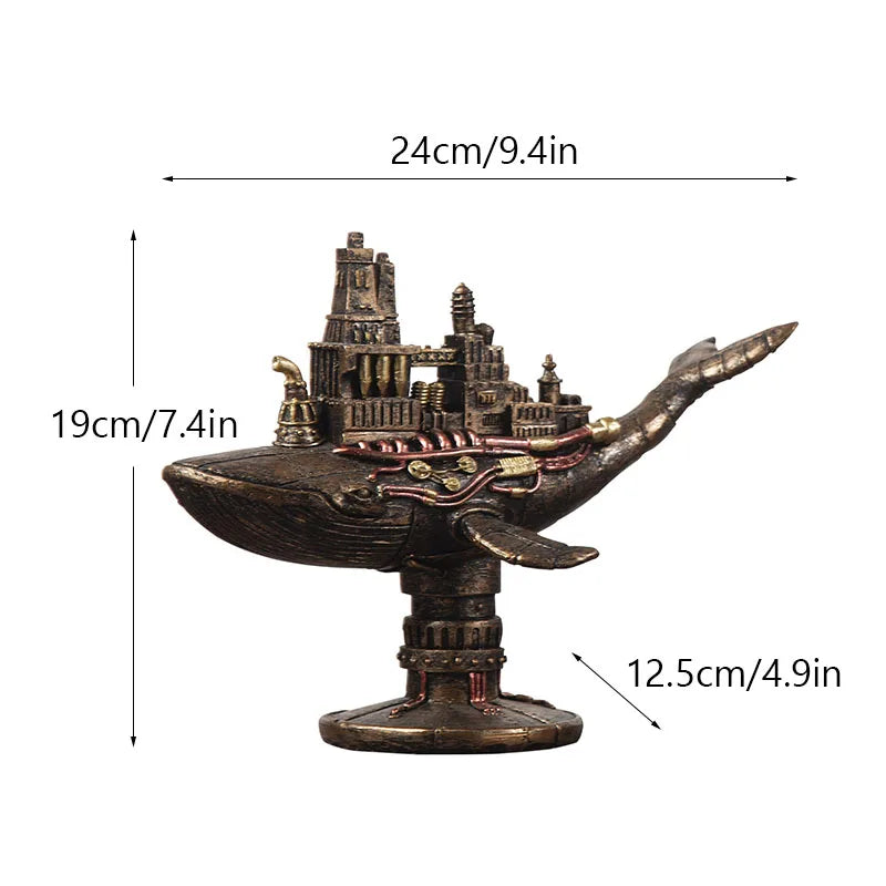 Maliben | Steampunk Octopus Mechanical Traveler Figurines Home Decors