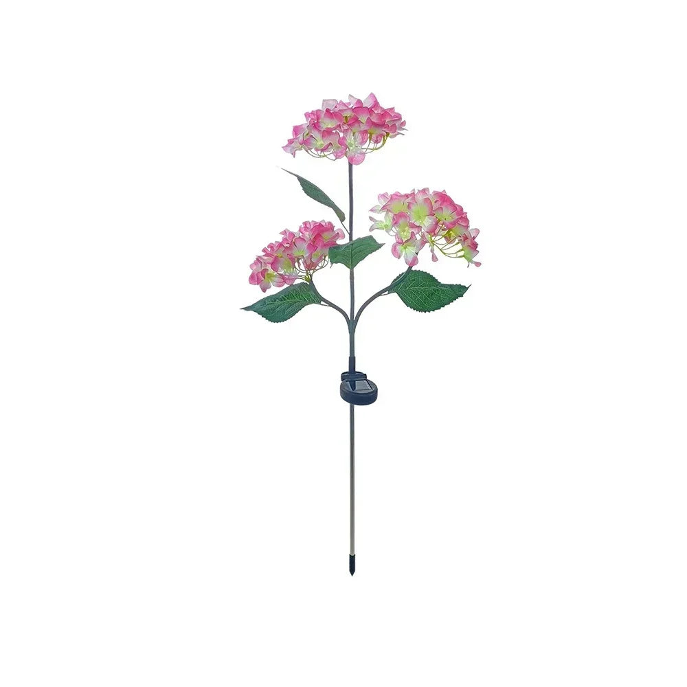Maliben | Soft Pink Glow Solar Led Flower Garden Light