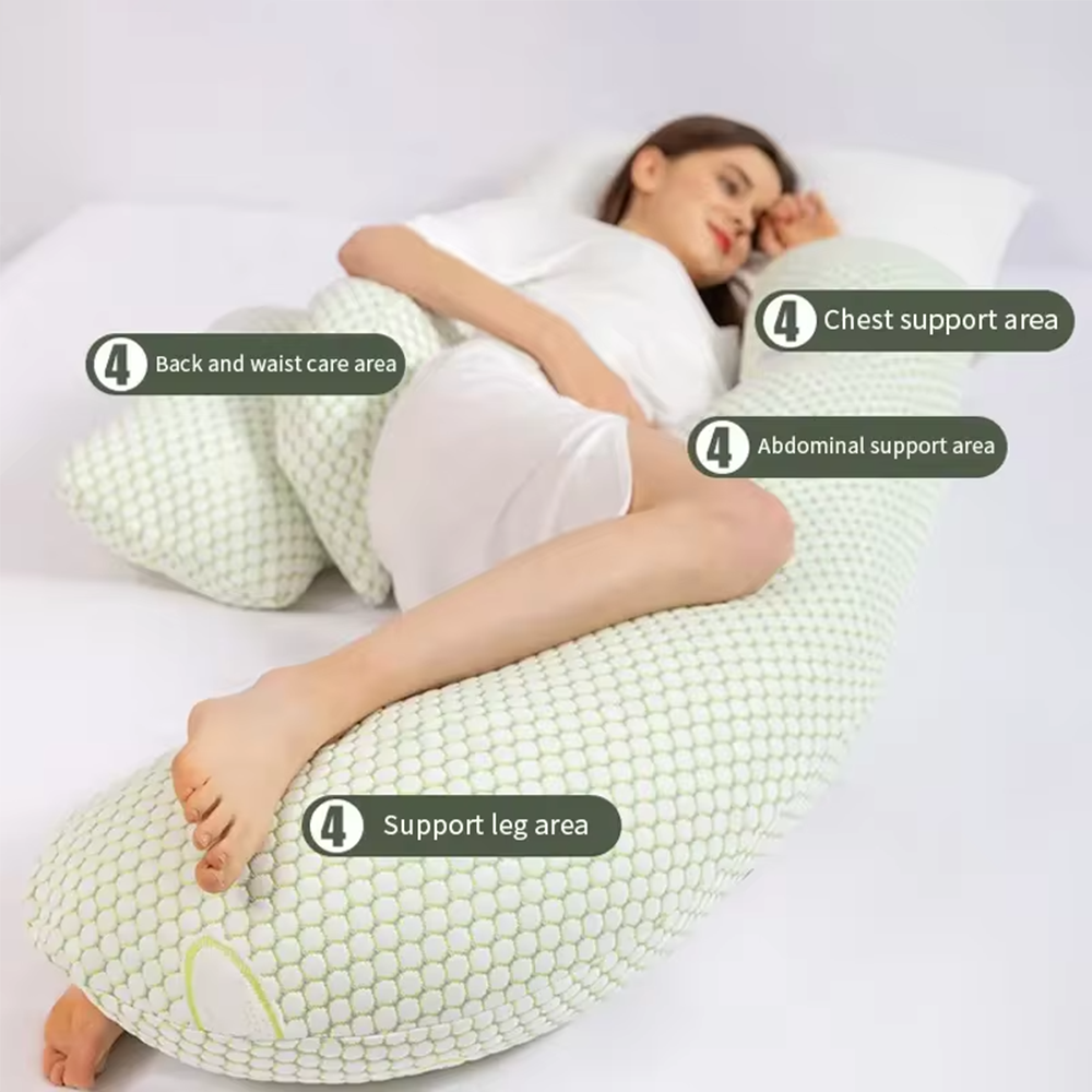 Maliben | Comfymama U-Shaped Maternity Pillow – Full Body Support & Washable Cover