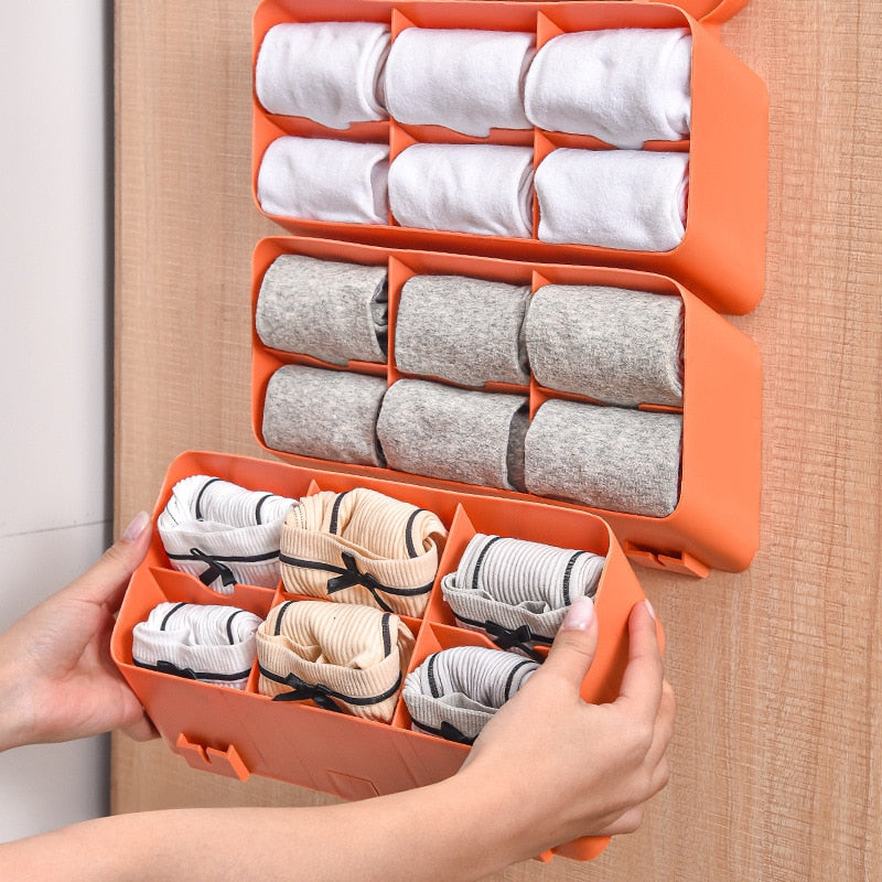 Maliben | Self-Adhesive Stackable Wall Cloth Organizer Shelf