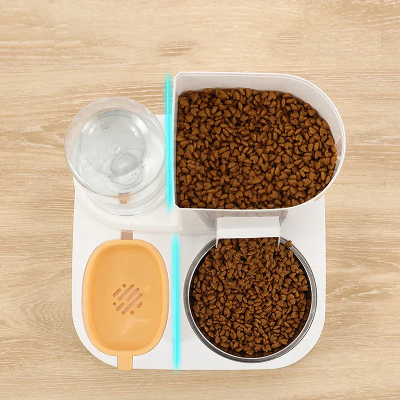 Maliben | Feedipet Food & Water Dispenser For Cats & Dogs | Automatic Refill | 2-In-1 Bowl Set