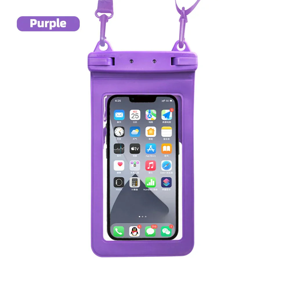 Maliben | Waterproof Smartphone Case Dryvault | Full View Design | Side Accessible | With Carrying Strap
