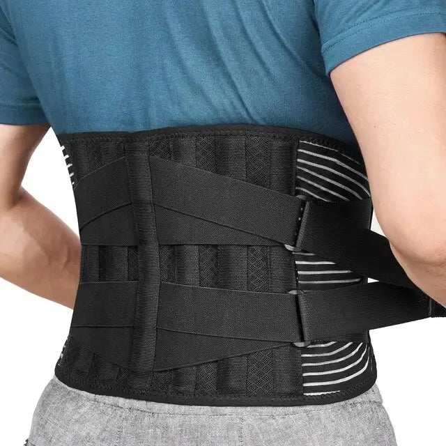 Maliben | Back Support Belt Orthoflexa | 360° Lumbar Support With Memory Aluminum & Steel Springs | Breathable & Invisible Under Clothing